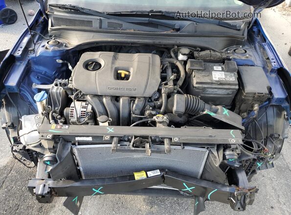 3KPF24AD4KE132069 2019 KIA FORTE Blue Սալոնի հետևի տեսք