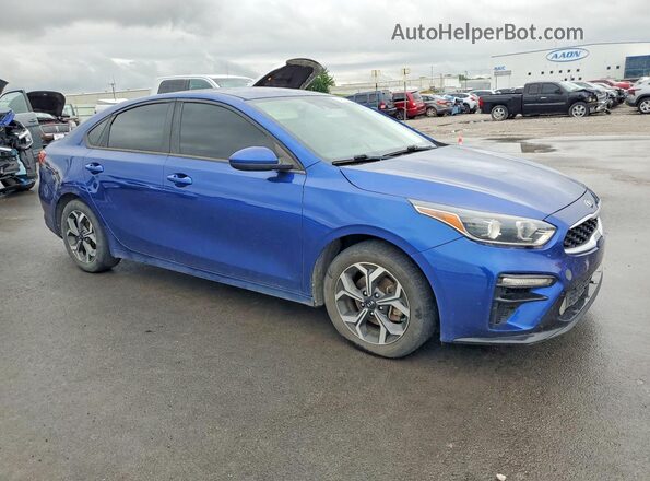 3KPF24AD4LE193567 2020 KIA FORTE Синий Передняя правая четверть
