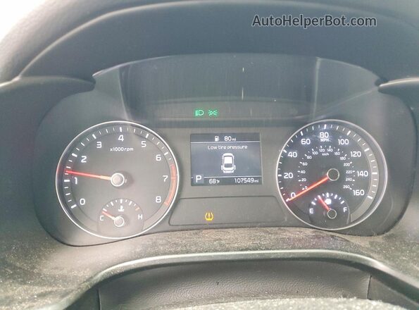 3KPF24AD4LE193567 2020 KIA FORTE Синий Вид щитка приборов