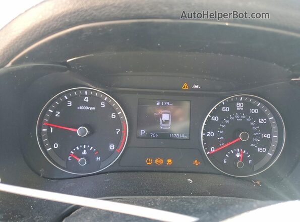 3KPF24AD4LE198185 2020 KIA FORTE Blue Вид щитка приладів