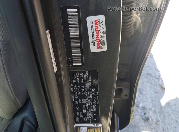 3KPF24AD4LE198185 2020 KIA FORTE Blue Вид підкапотного простору