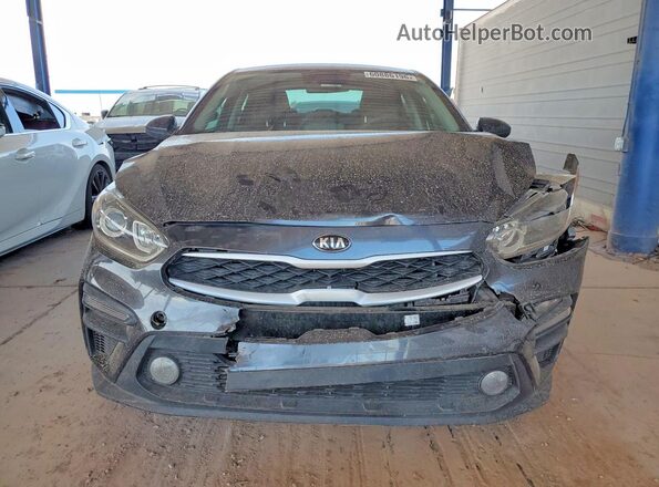 3KPF24AD4ME299034 2021 KIA FORTE Gray Front view
