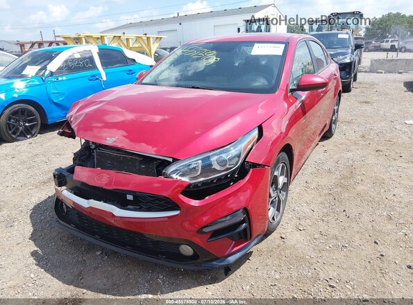 3KPF24AD4ME351701 2021 KIA FORTE Red Առջևի ձախ երեք քառորդ տեսարան