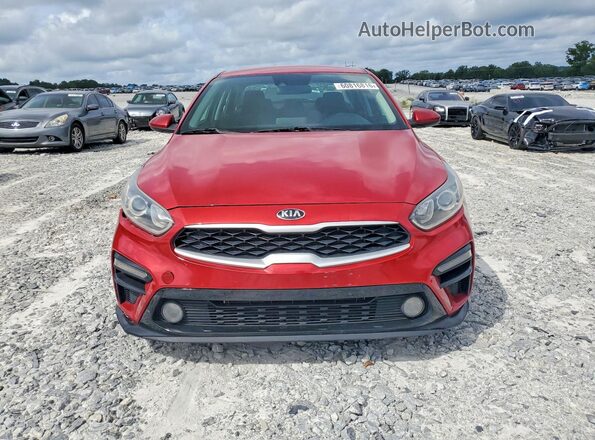 3KPF24AD5KE027458 2019 KIA FORTE Red Widok z przodu
