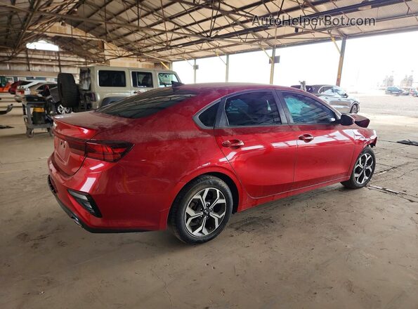 3KPF24AD5KE076904 2019 KIA FORTE Red Задня права чверть