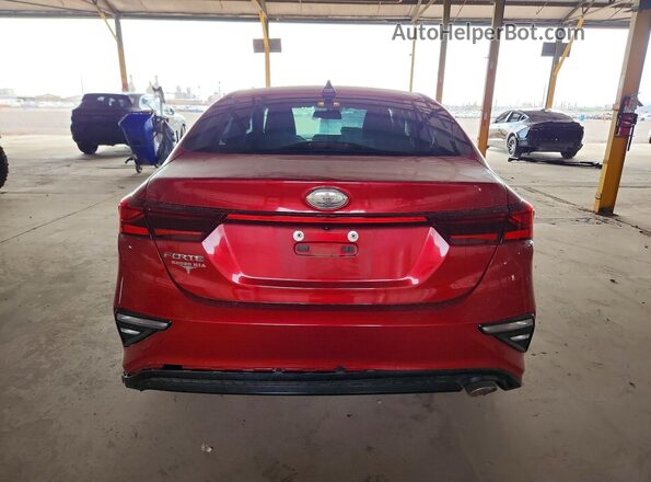 3KPF24AD5KE076904 2019 KIA FORTE Red Вид ззаду