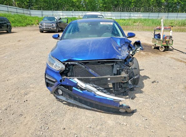 3KPF24AD5KE108993 2019 KIA FORTE Blue Вид спереду