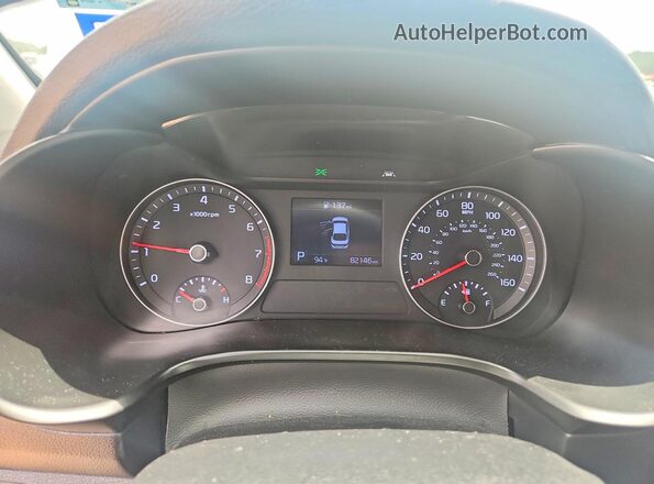 3KPF24AD5LE180178 2020 KIA FORTE White Вид щитка приладів