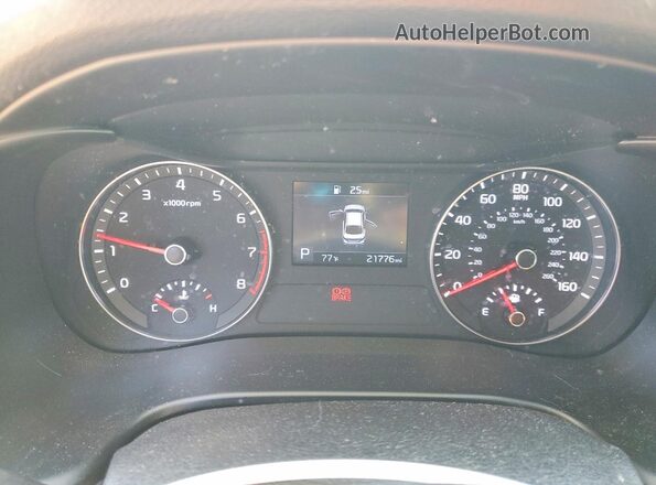 3KPF24AD5LE226978 2020 KIA FORTE White Вид щитка приладів