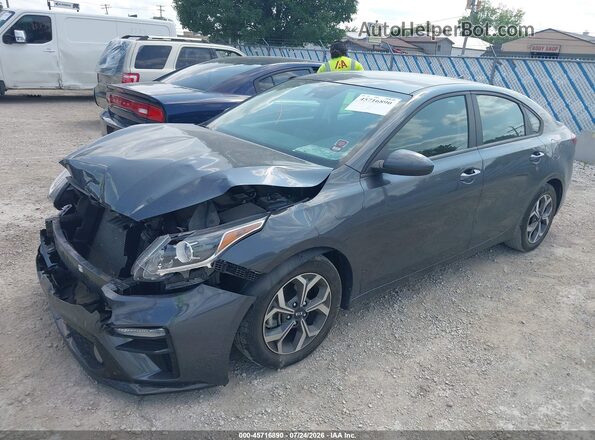 3KPF24AD5ME414630 2021 KIA FORTE Gray Передня ліва чверть