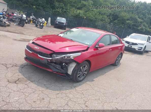 3KPF24AD5PE590226 2023 KIA FORTE Red წინა მარცხენა ხედი სამი მეოთხედიდან