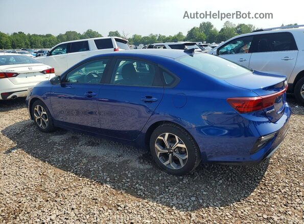3KPF24AD6KE100384 2019 KIA FORTE Blue Trasero izquierdo