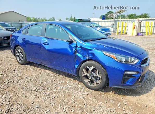 3KPF24AD6KE100384 2019 KIA FORTE Blue Delantero derecho