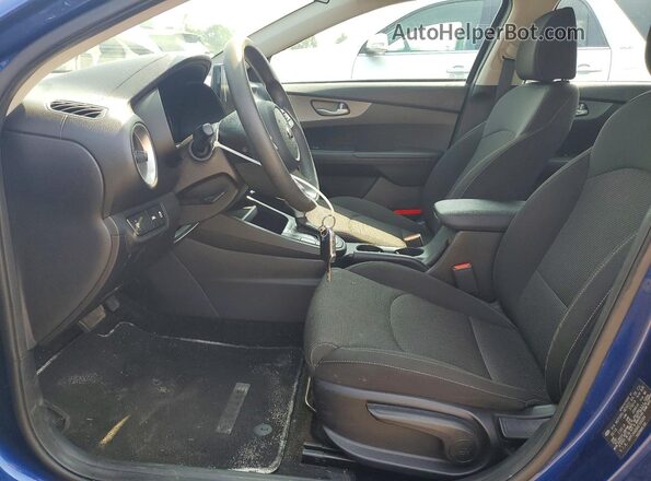 3KPF24AD6KE100384 2019 KIA FORTE Blue Vista interior delantera