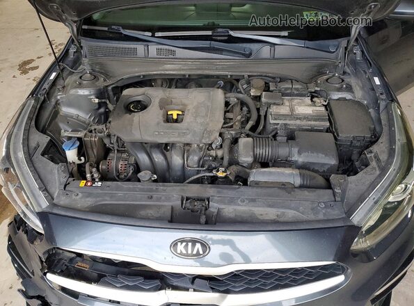 3KPF24AD6KE103253 2019 KIA FORTE Charcoal Rear interior view