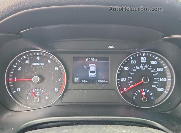 3KPF24AD6LE201247 2020 KIA FORTE Серый Вид щитка приборов
