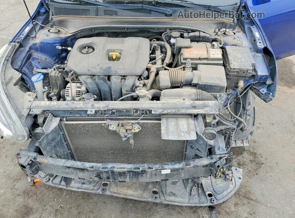 3KPF24AD6ME310521 2021 KIA FORTE Blue უკანა სალონის ხედი