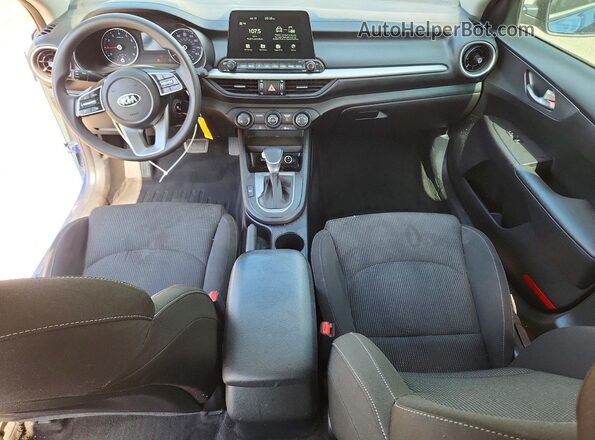 3KPF24AD6ME325231 2021 KIA FORTE Blue Առջևի վահանակի տեսք