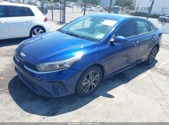 3KPF24AD6NE434841 2022 KIA FORTE Blue Передня ліва чверть
