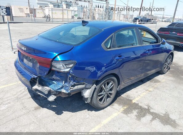 3KPF24AD6NE434841 2022 KIA FORTE Blue Задня права чверть