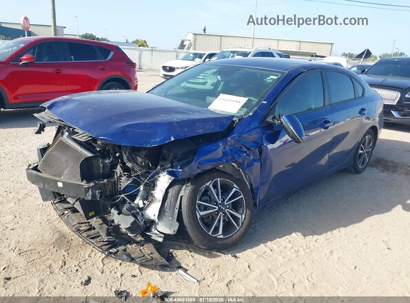 3KPF24AD6PE601167 2023 KIA FORTE Blue Առջևի ձախ երեք քառորդ տեսարան