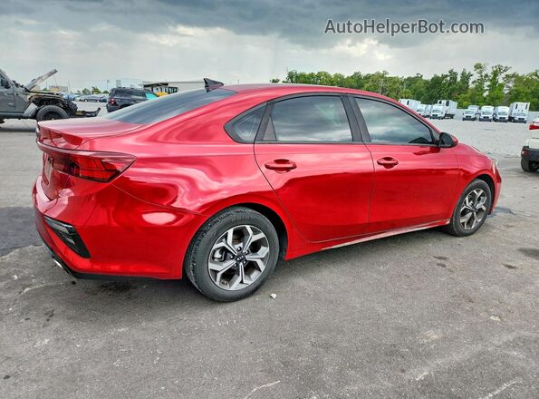 3KPF24AD7KE053737 2019 KIA FORTE Red Rear right