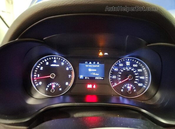 3KPF24AD7LE161809 2020 KIA FORTE Blue Вид щитка приладів