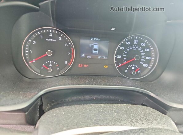 3KPF24AD7LE162989 2020 KIA FORTE White Вид щитка приладів