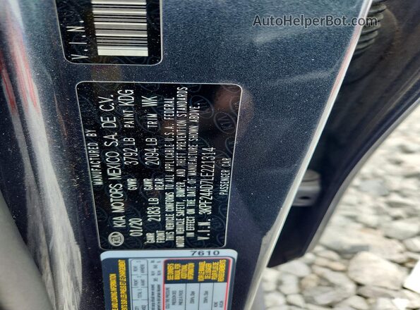 3KPF24AD7LE221314 2020 KIA FORTE Charcoal Вид підкапотного простору