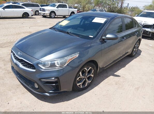 3KPF24AD7LE258931 2020 KIA FORTE Gray Առջևի ձախ երեք քառորդ տեսարան