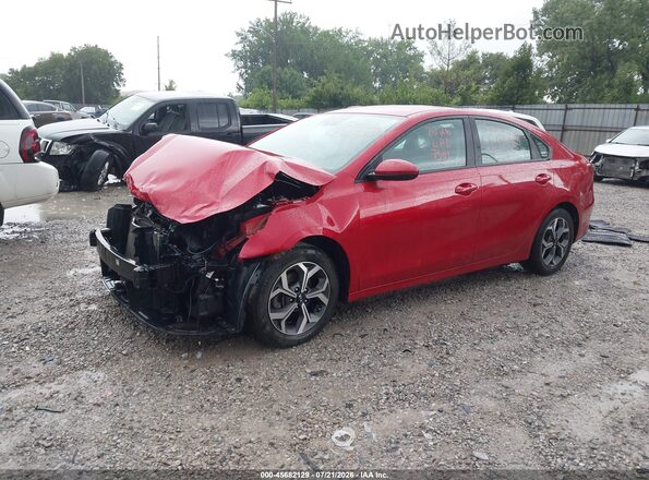3KPF24AD7LE260937 2020 KIA FORTE Красный Передняя левая четверть