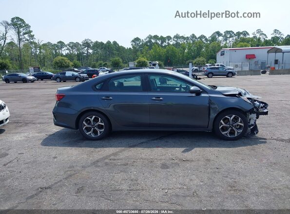3KPF24AD7ME266531 2021 KIA FORTE Gray უკანა სალონის ხედი