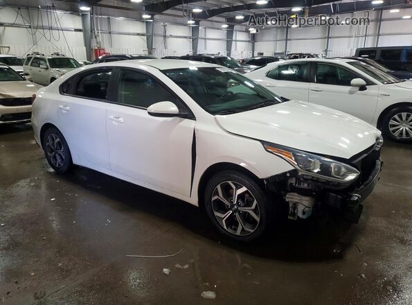 3KPF24AD7ME329711 2021 KIA FORTE Белый Передняя правая четверть