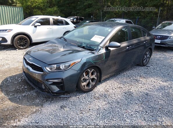 3KPF24AD7ME394994 2021 KIA FORTE Gray Առջևի ձախ երեք քառորդ տեսարան