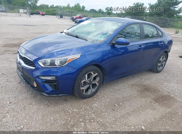3KPF24AD7ME412118 2021 KIA FORTE Blue Przód lewy