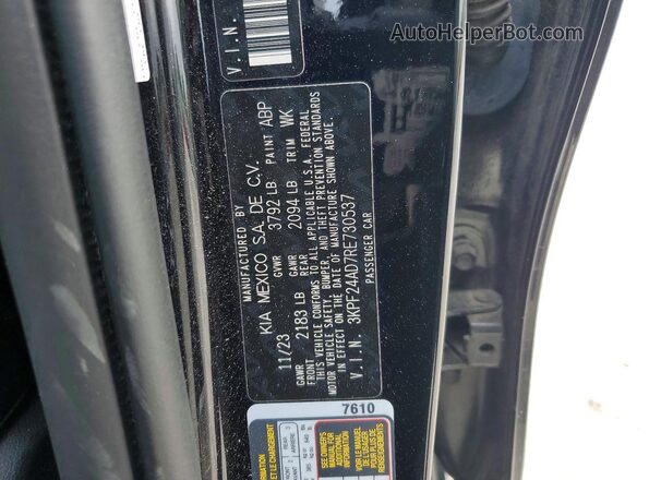 3KPF24AD7RE730537 2024 KIA FORTE Черный Вид подкапотного пространства