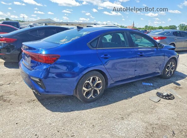 3KPF24AD8KE008838 2019 KIA FORTE Blue Trasero derecho