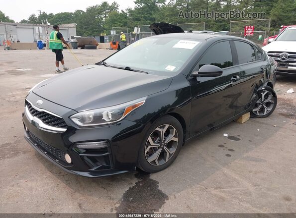 3KPF24AD8KE066903 2019 KIA FORTE Black წინა მარცხენა ხედი სამი მეოთხედიდან