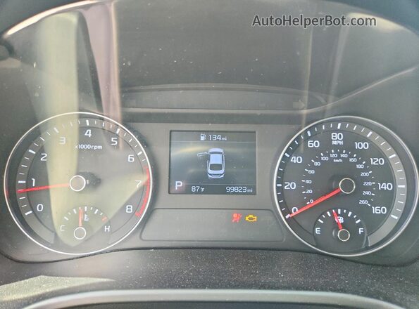 3KPF24AD8KE126680 2019 KIA FORTE Gray Սարքավորումների վահանակի տեսք