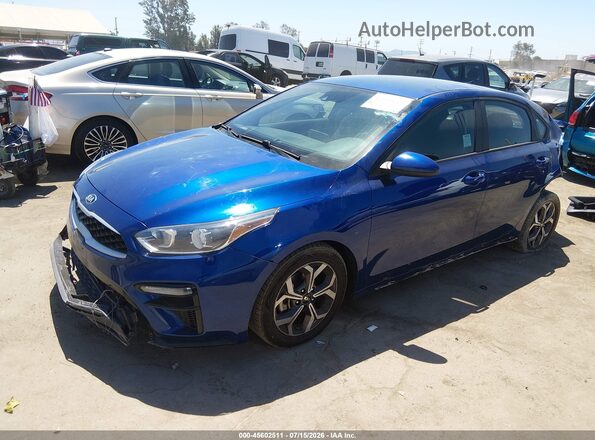 3KPF24AD8ME283810 2021 KIA FORTE Dark Blue Передняя левая четверть