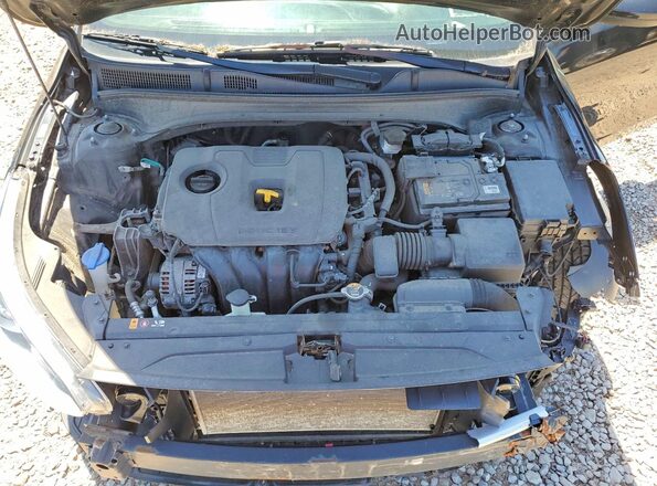 3KPF24AD8ME285038 2021 KIA FORTE Black უკანა სალონის ხედი