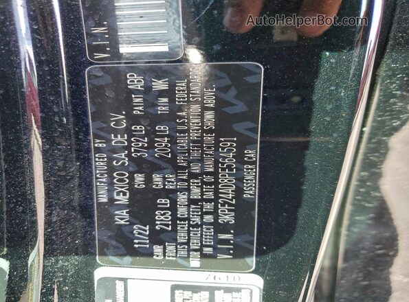 3KPF24AD8PE564591 2023 KIA FORTE Black Vista del compartimento del motor