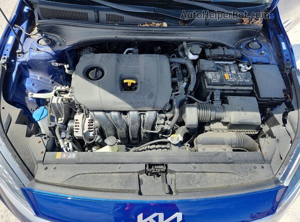 3KPF24AD8PE585487 2023 KIA FORTE Blue უკანა სალონის ხედი