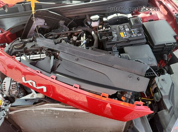 3KPF24AD8PE678977 2023 KIA FORTE Red უკანა სალონის ხედი