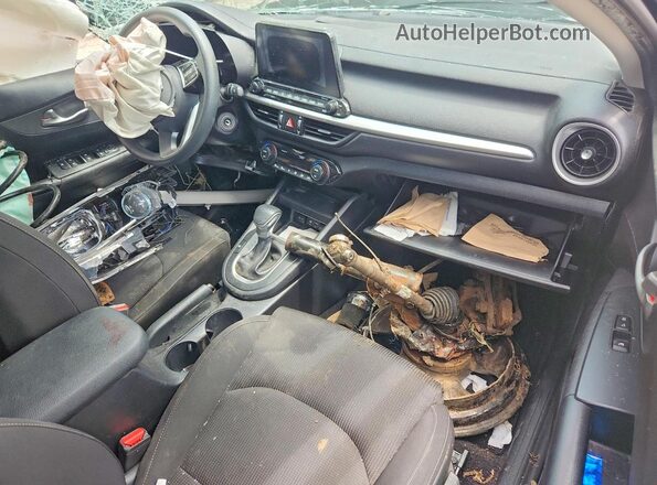3KPF24AD9KE006418 2019 KIA FORTE Black Widok deski rozdzielczej