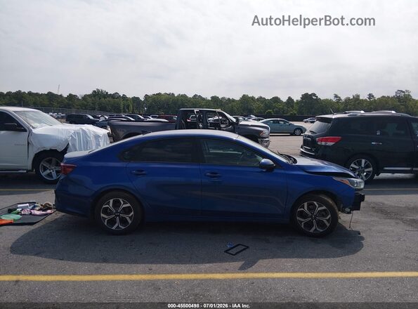3KPF24AD9KE026667 2019 KIA FORTE Blue ხელსაწყოთა პანელის ხედი