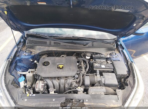 3KPF24AD9KE026667 2019 KIA FORTE Blue უკანა ხედი