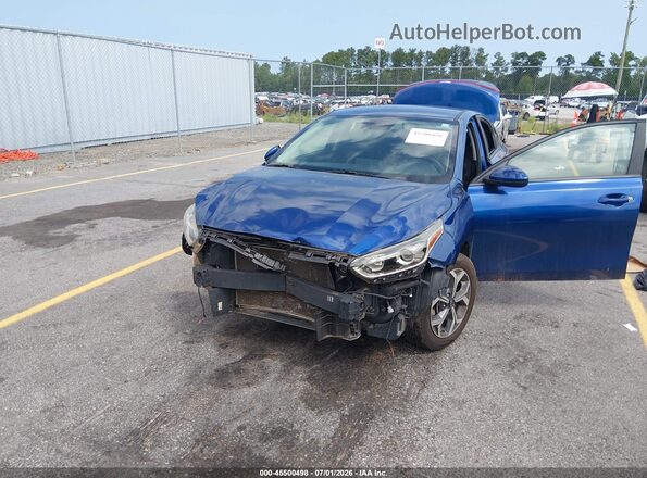3KPF24AD9KE026667 2019 KIA FORTE Blue წინა ხედი