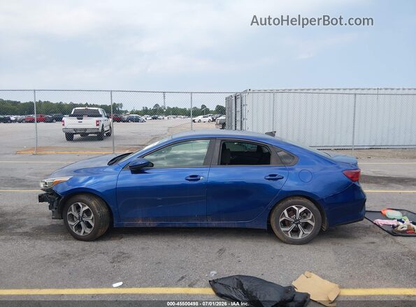 3KPF24AD9KE026667 2019 KIA FORTE Blue უკანა სალონის ხედი