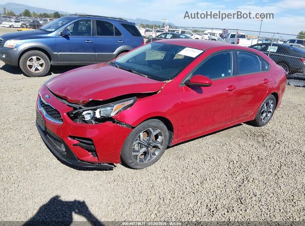 3KPF24AD9KE115669 2019 KIA FORTE Red Przód lewy